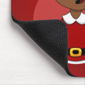 Cartoon met kerstman muismat (Hoek)