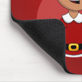 Cartoon met kerstman muismat (Hoek)