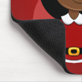 Cartoon met kerstmeisjes muismat (Hoek)