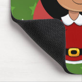 Cartoon met kerstmeisjes muismat (Hoek)