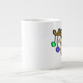 Cartoon met kersttaart Roodneus rendiertje Grote Koffiekop (Voorkant)