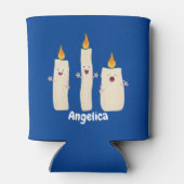 Cartoon met kutzend kaars blikjeskoeler (Achterkant)