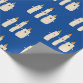 Cartoon met kutzend kaars cadeaupapier (Hoek)