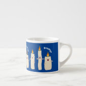 Cartoon met kutzend kaars espresso kop (Rechts)