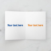 Cartoon met kutzend kaars kaart (Binnen)