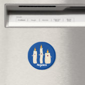 Cartoon met kutzend kaars magneet (Insitu (Vaatwasser))