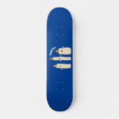 Cartoon met kutzend kaars persoonlijk skateboard (Voorkant)