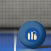 Cartoon met kutzend kaars pingpongbal (Net)