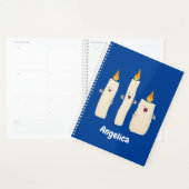 Cartoon met kutzend kaars planner (Display)