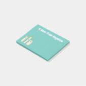 Cartoon met kutzend kaars post-it® notes (Schuin)