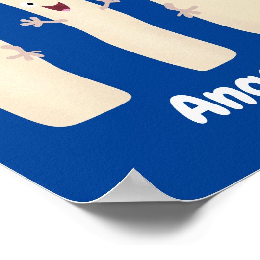 Cartoon met kutzend kaars poster (Hoek)