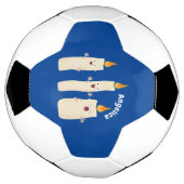 Cartoon met kutzend kaars voetbal (Gedraaid)