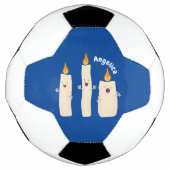 Cartoon met kutzend kaars voetbal (Voorkant)