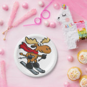 Cartoon met mazen | achtergrondkleur kiezen papieren bordje (Feest)