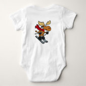 Cartoon met mazen | achtergrondkleur kiezen romper (Achterkant)