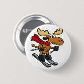 Cartoon met mazen | achtergrondkleur kiezen ronde button 5,7 cm (Voorkant /achterkant)