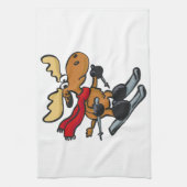 Cartoon met mazen | achtergrondkleur kiezen theedoek (Verticaal)