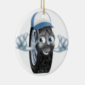 Cartoon met mechanische duimen keramisch ornament (Rechts)