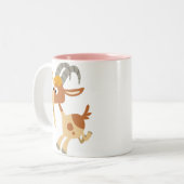 Cartoon met Mok van geiten (Voorkant links)