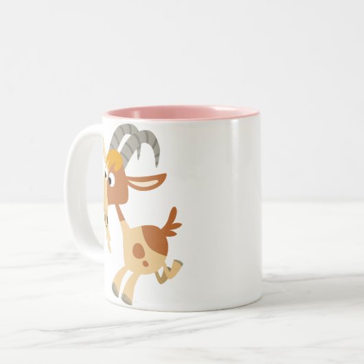 Cartoon met Mok van geiten (Voorkant links)