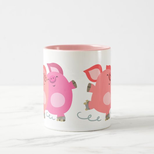 Cartoon met rolschaatsen Mok (Center)