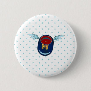 Cartoon met schil ronde button 5,7 cm