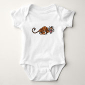 Cartoon met tijger Baby Romper (Voorkant)