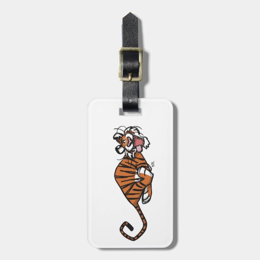 Cartoon met tijger bagagelabel (Voorkant verticaal)