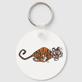 Cartoon met tijger sleutelhanger