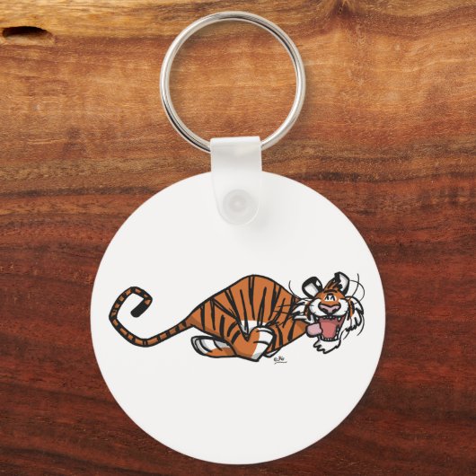 Cartoon met tijger sleutelhanger (Voorkant)