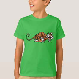 Cartoon met tijgerkinderen T-shirt