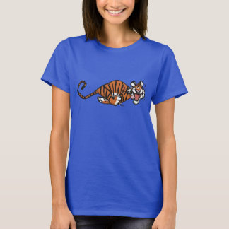 Cartoon met tijgervrouwen T-Shirt