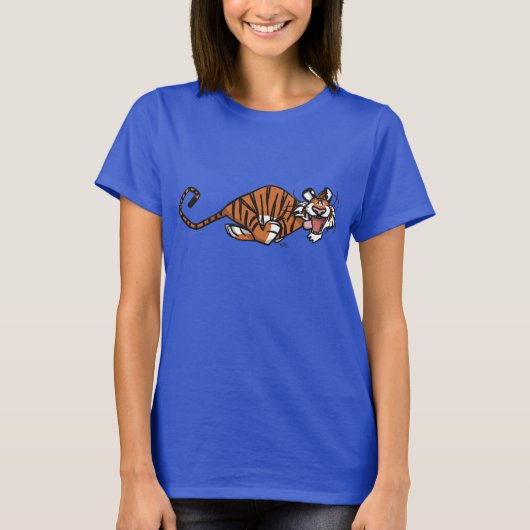 Cartoon met tijgervrouwen T-Shirt (Voorkant)