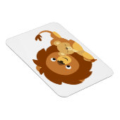 Cartoon met zelfliefhebbers Lion Dad & Cub Flexibl Magneet (Rechterzijde)