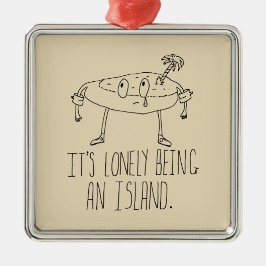 Cartoon Metalen Ornament (Voorkant)