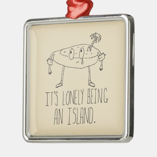 Cartoon Metalen Ornament (Links)