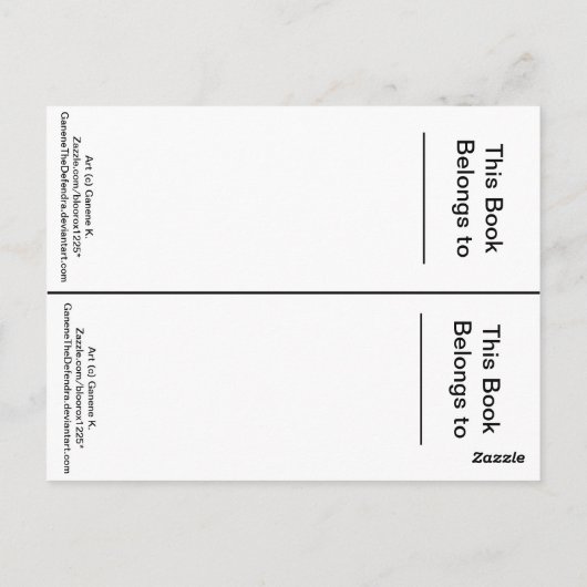 Cartoon Microraptors Dinosaurus Bladwijzer 1 Briefkaart (Achterkant)