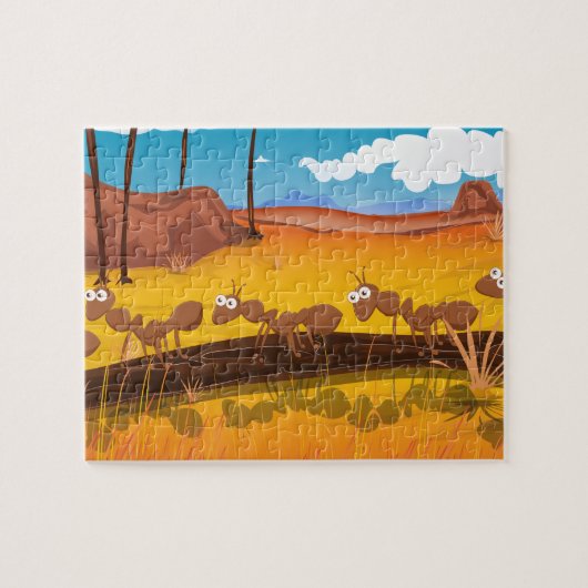 Cartoon Mieren Legpuzzel (Horizontaal)