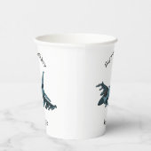 Cartoon militair jachtvliegtuig papieren bekers (Rechts)