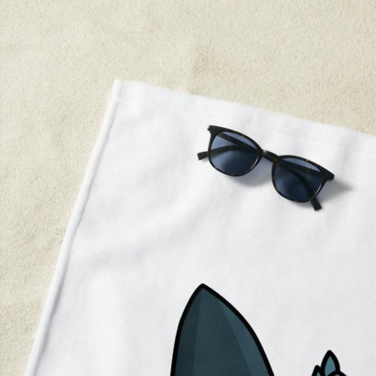 Cartoon militair jachtvliegtuig strandlaken (In situ)