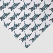 Cartoon militair jachtvliegtuig tissuepapier (Detail)