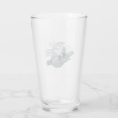 Cartoon militair vliegtuig glas (Achterkant)