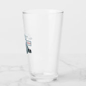 Cartoon militair vliegtuig glas (Links)