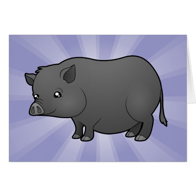 Cartoon Miniature Pig (Voorkant Horizontaal)