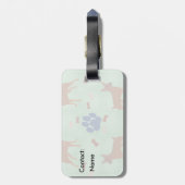 Cartoon Miniature Pinscher Bagagelabel (Achterkant verticaal)