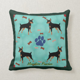 Cartoon Miniature Pinscher Kussen