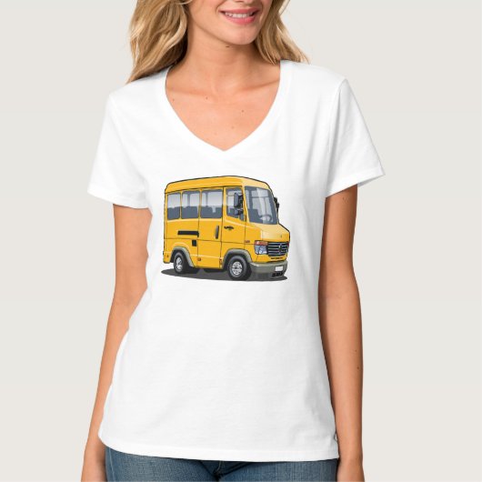 Cartoon-minibus T-shirt (Voorkant)