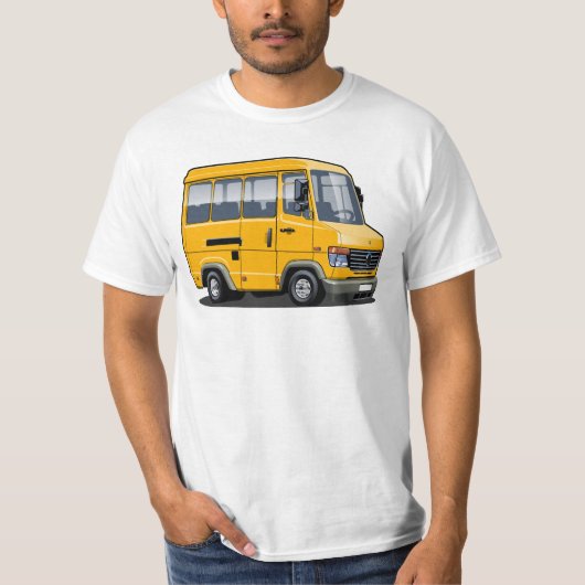 Cartoon-minibus T-shirt (Voorkant)