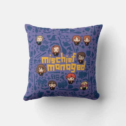 Cartoon "MISCHIEF MANAGED™" Kussen (Achterkant)