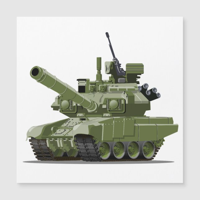 Cartoon modern armored tank (Voorkant)